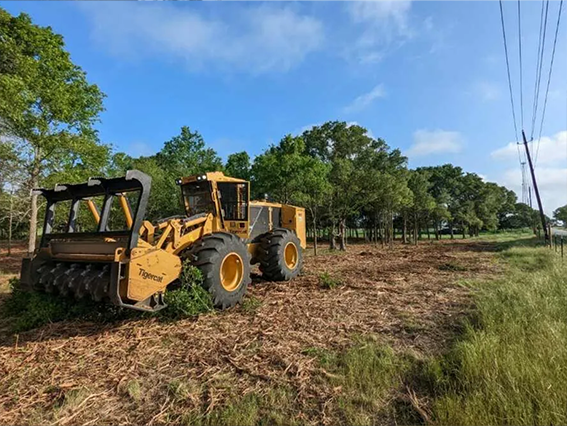 Bulldozer used for excavation