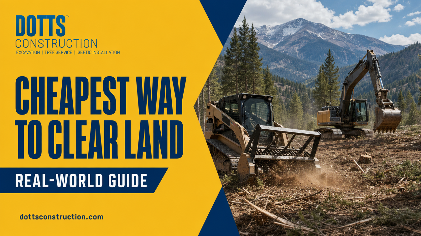 cheapest way to clear land - Dotts Construction
