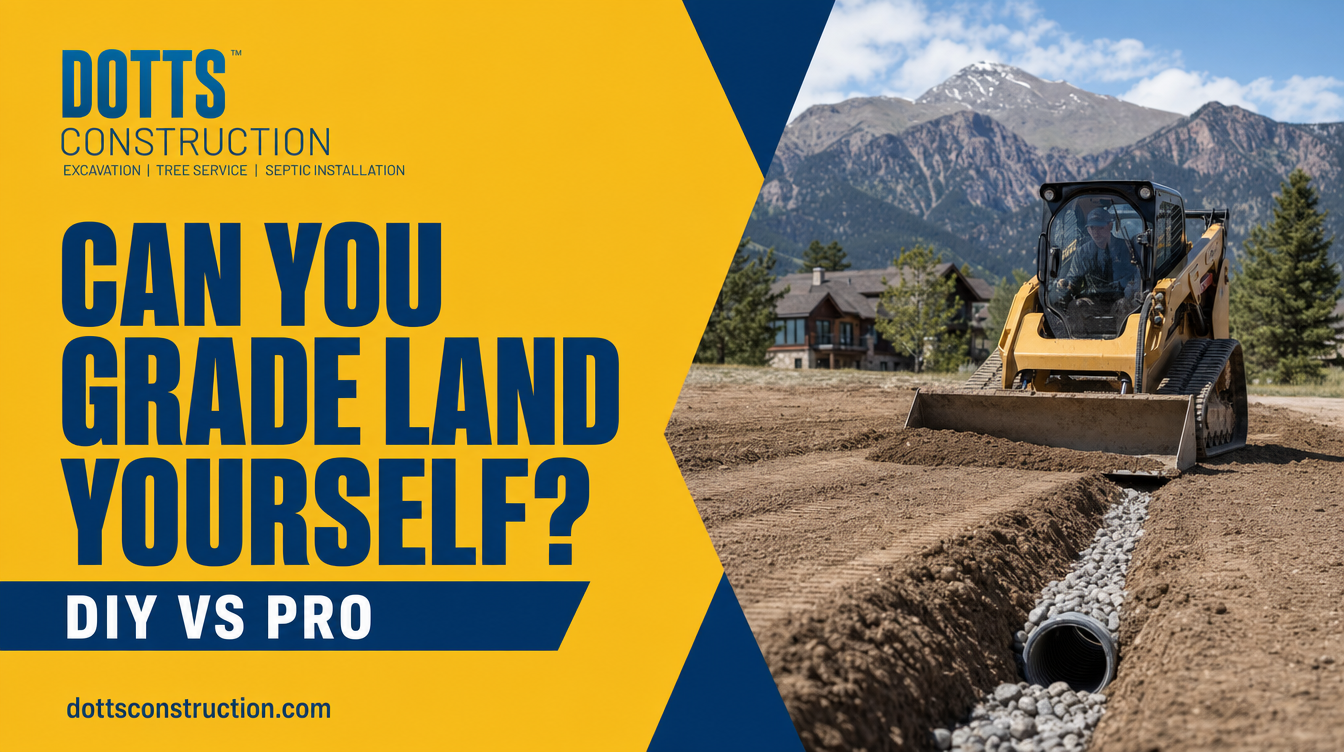 can you grade land yourself? - Dotts Construction