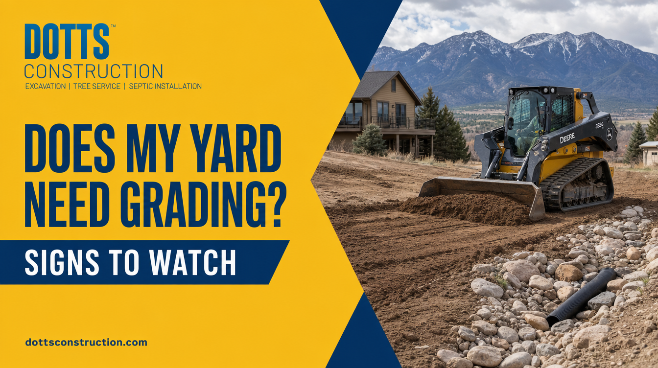 does my yard need grading? - Dotts Construction