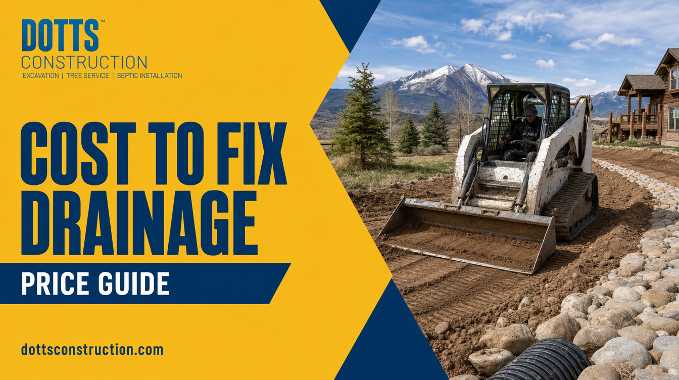cost to fix drainage - Dotts Construction