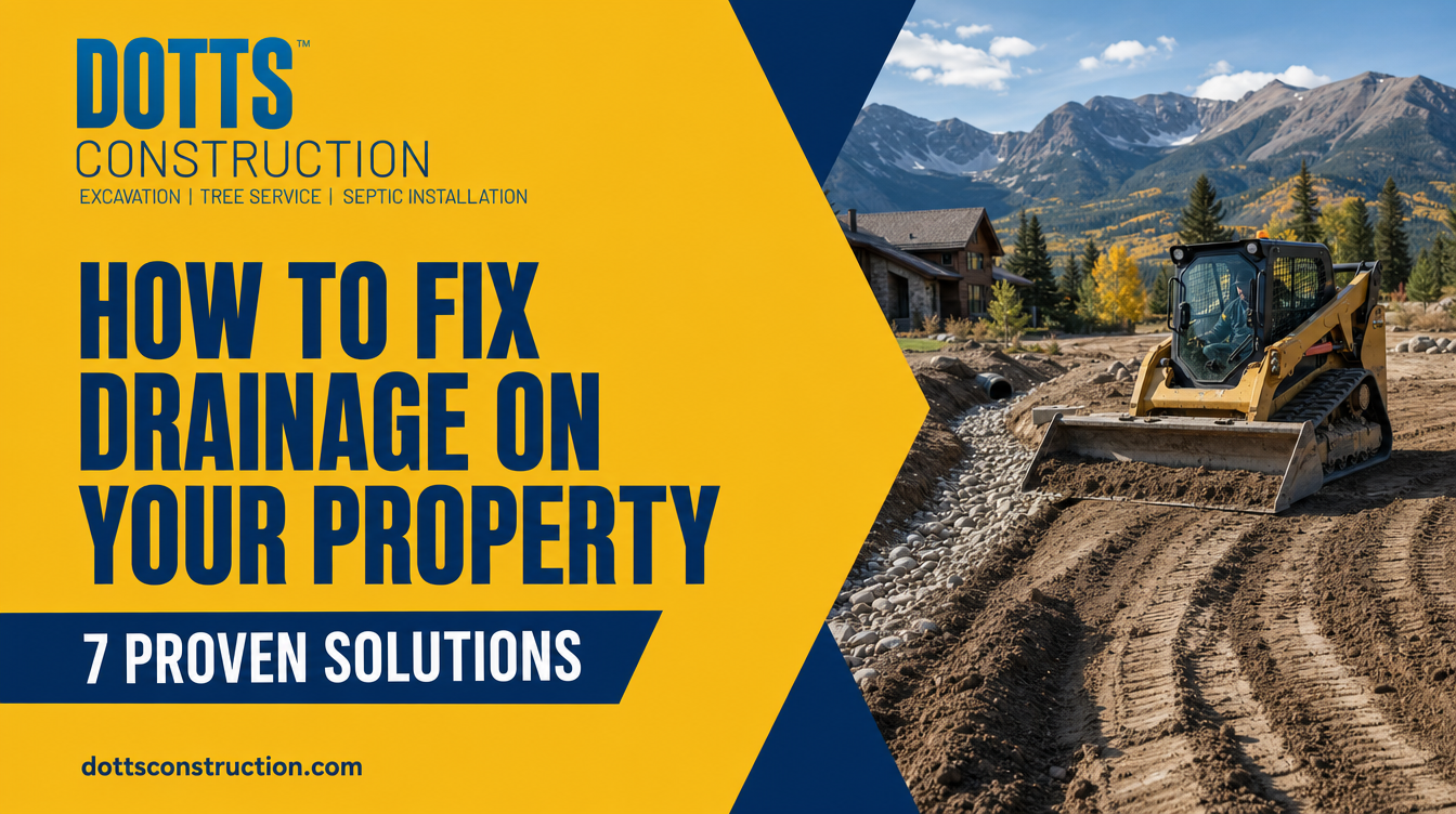 how to fix drainage on your property - Dotts Construction