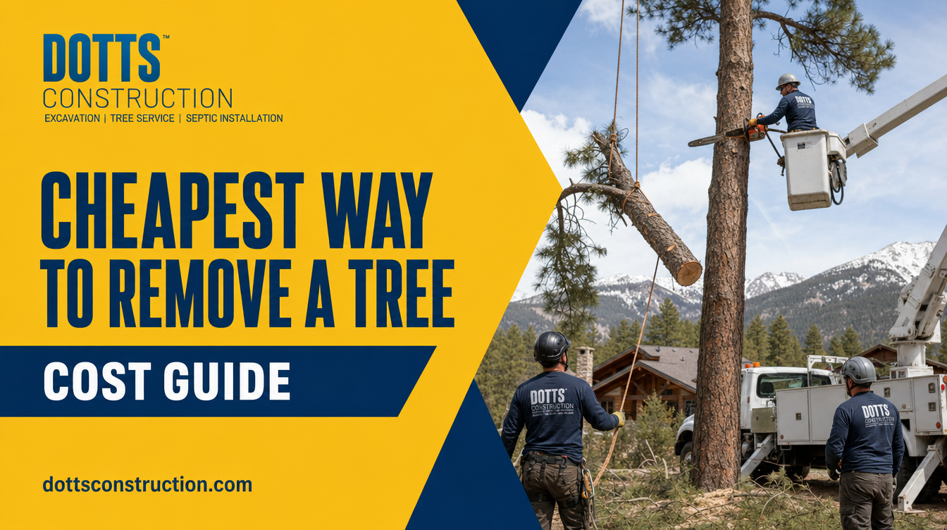 cheapest way to remove a tree - Dotts Construction