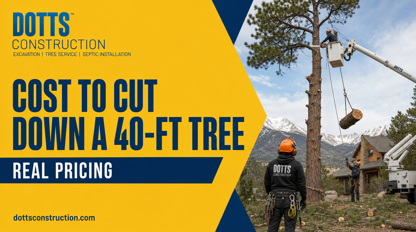 cost to cut down a 40-ft tree - Dotts Construction