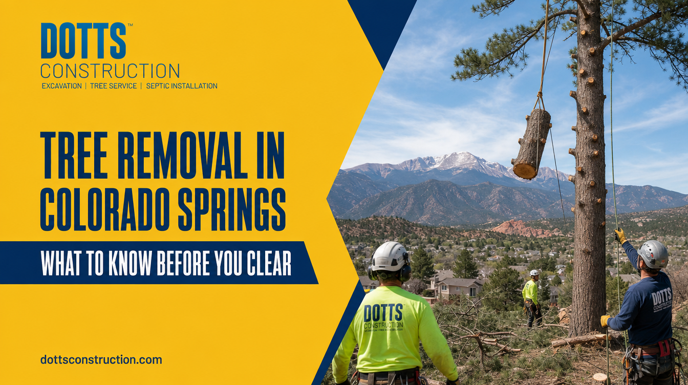 tree removal in colorado springs - Dotts Construction