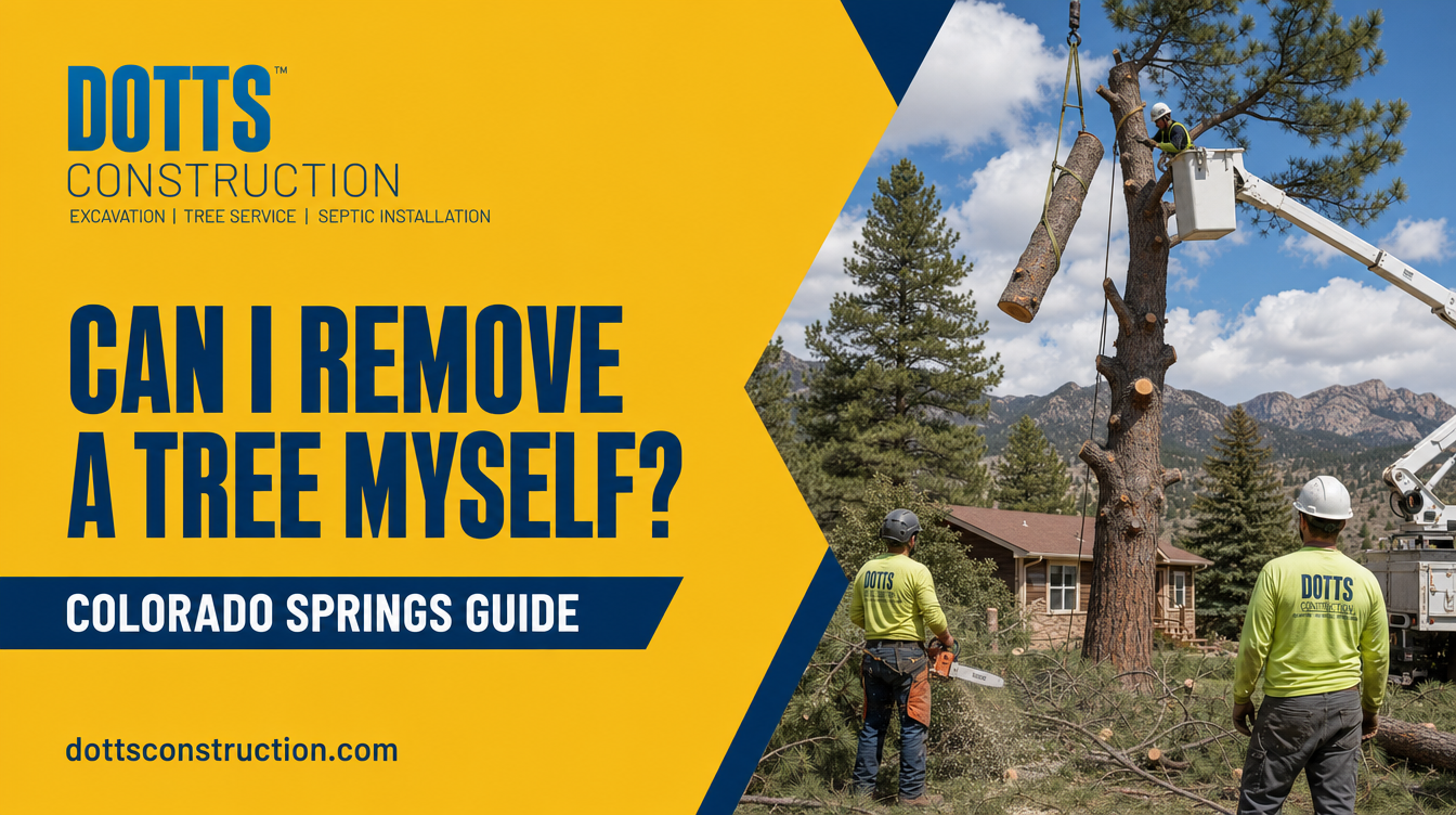 can i remove a tree myself? - Dotts Construction