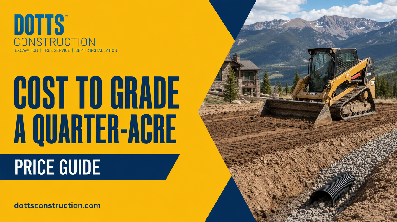 cost to grade a quarter-acre - Dotts Construction