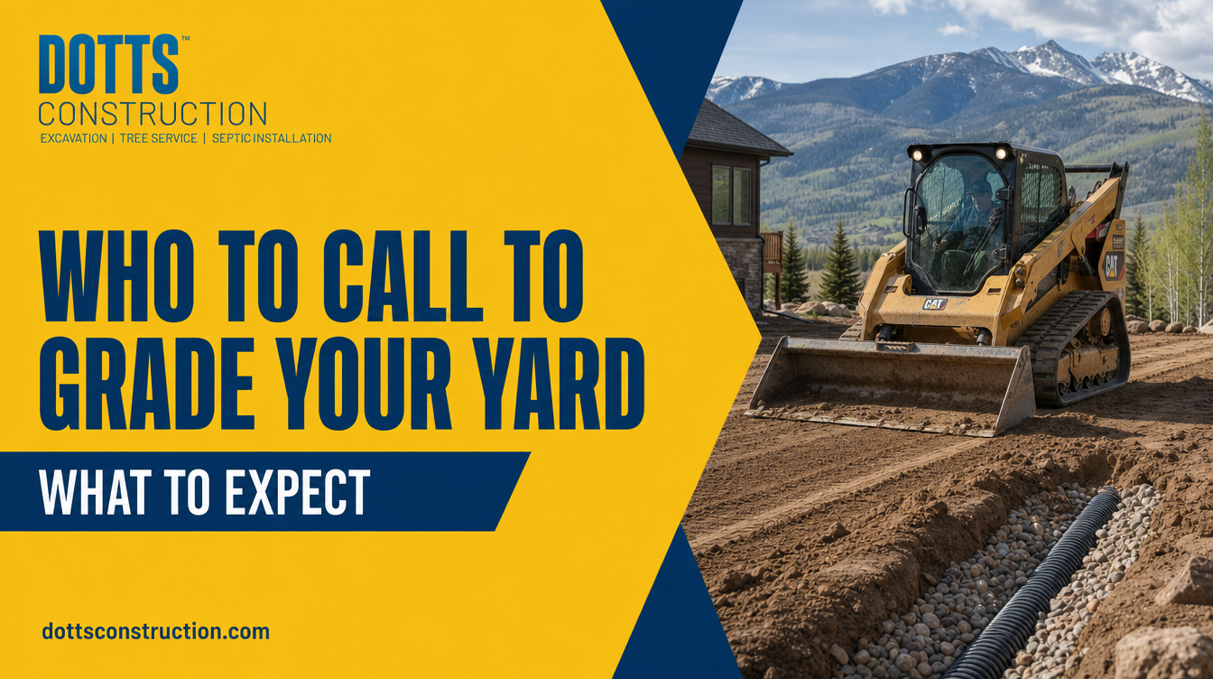 who to call to grade your yard - Dotts Construction