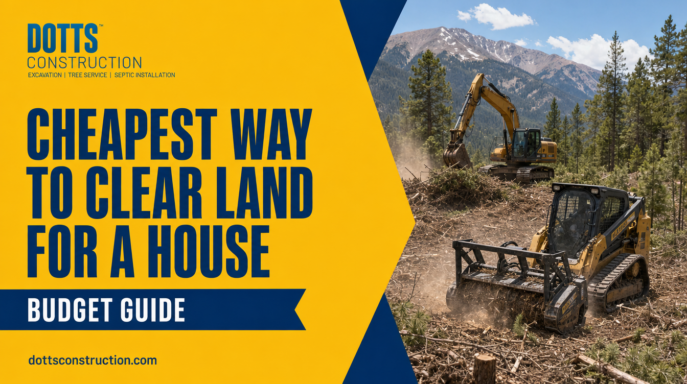 cheapest way to clear land for a house - Dotts Construction