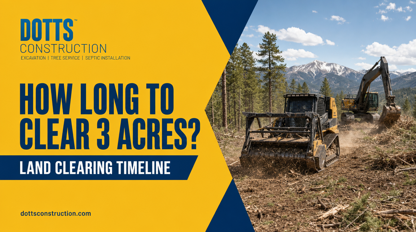 how long to clear 3 acres? - Dotts Construction