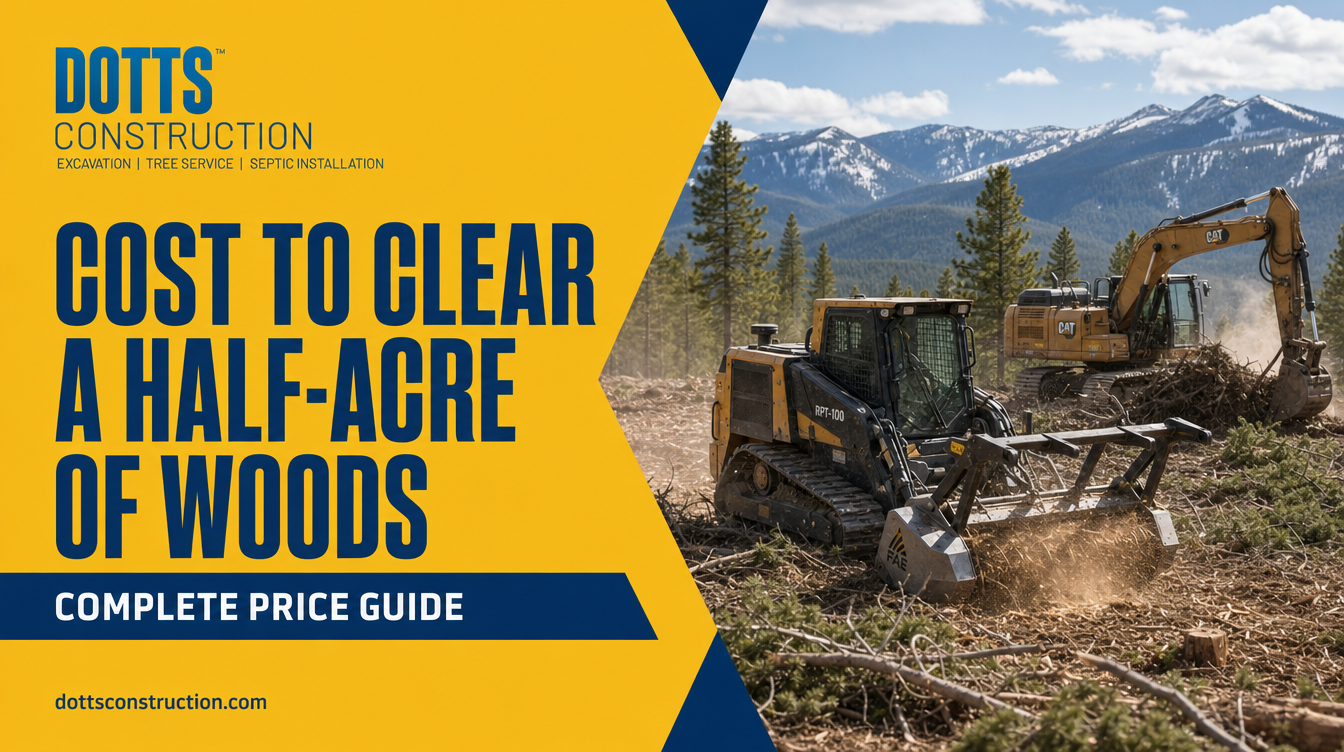 cost to clear a half-acre of woods - Dotts Construction