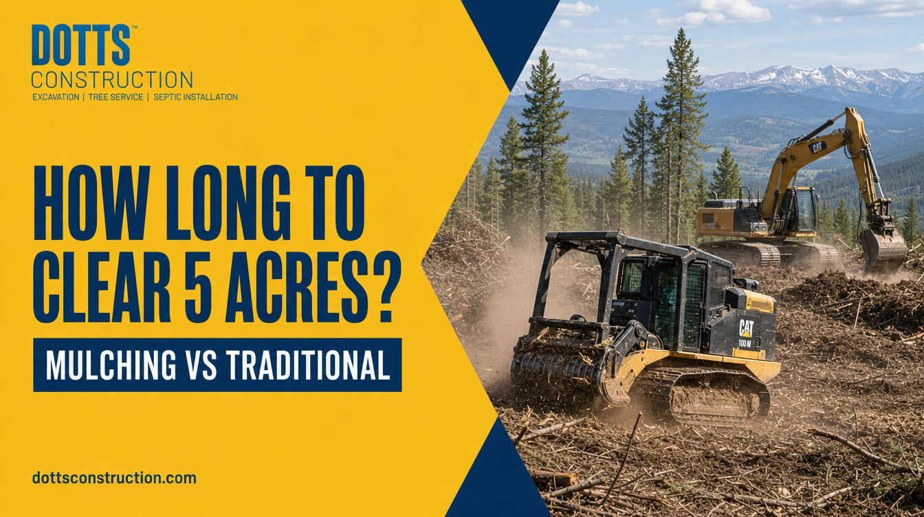 how long to clear 5 acres? - Dotts Construction