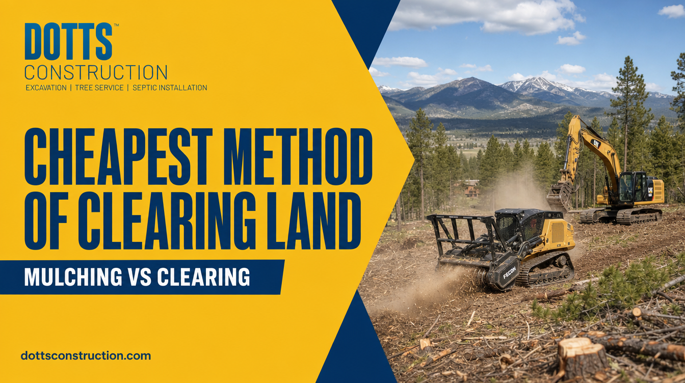 cheapest method of clearing land - Dotts Construction