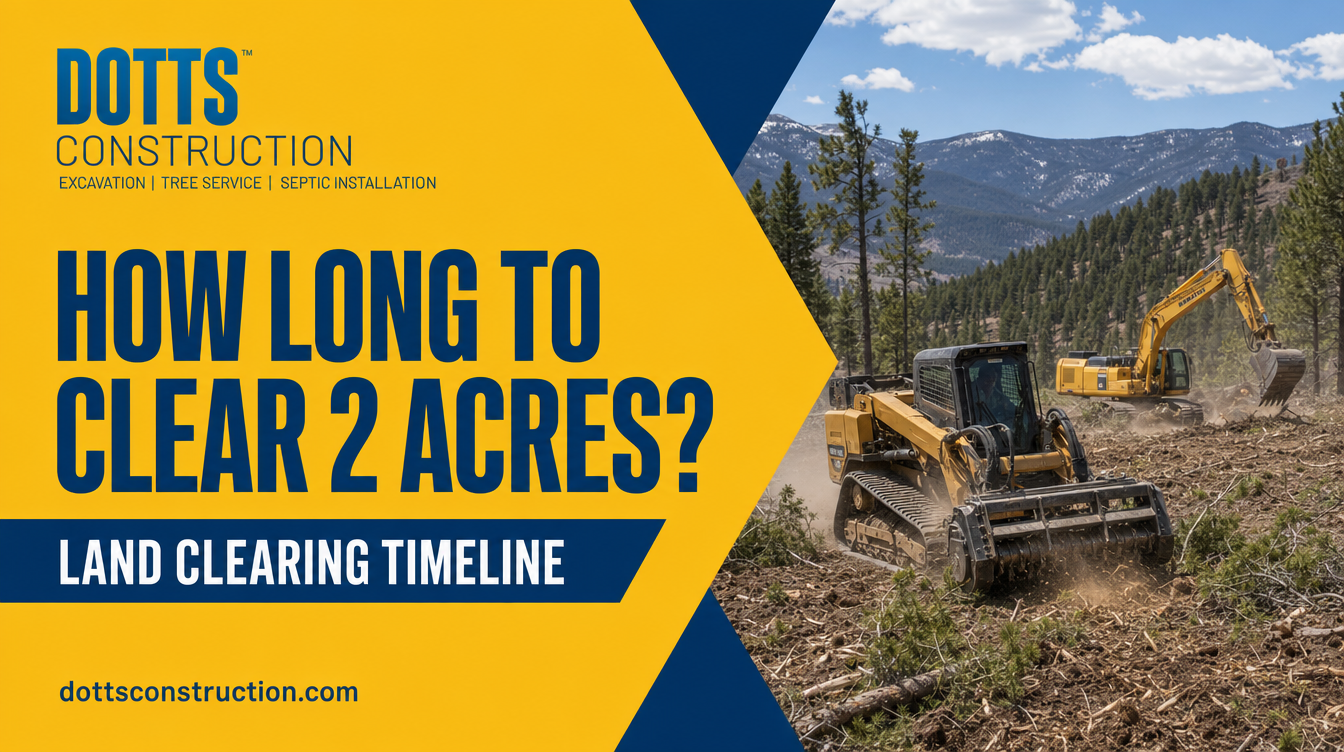 how long to clear 2 acres? - Dotts Construction
