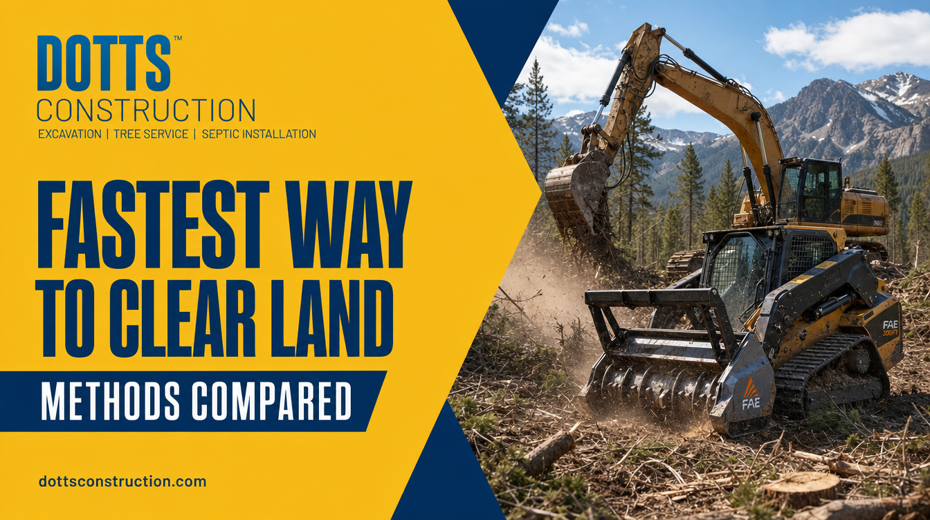 fastest way to clear land - Dotts Construction