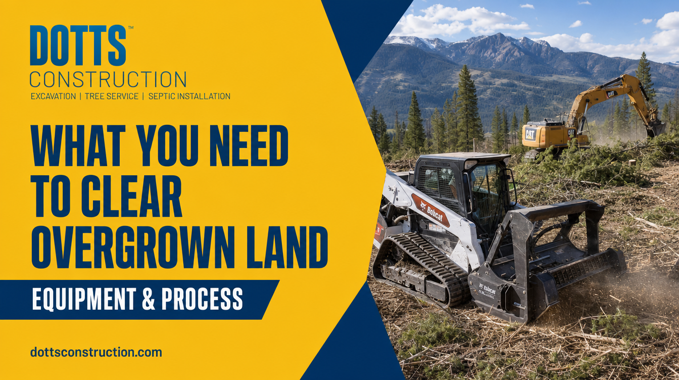 what you need to clear overgrown land - Dotts Construction