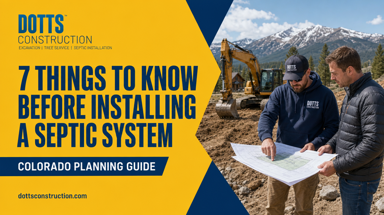 7 things to know before installing a septic system in Colorado - Dotts Construction