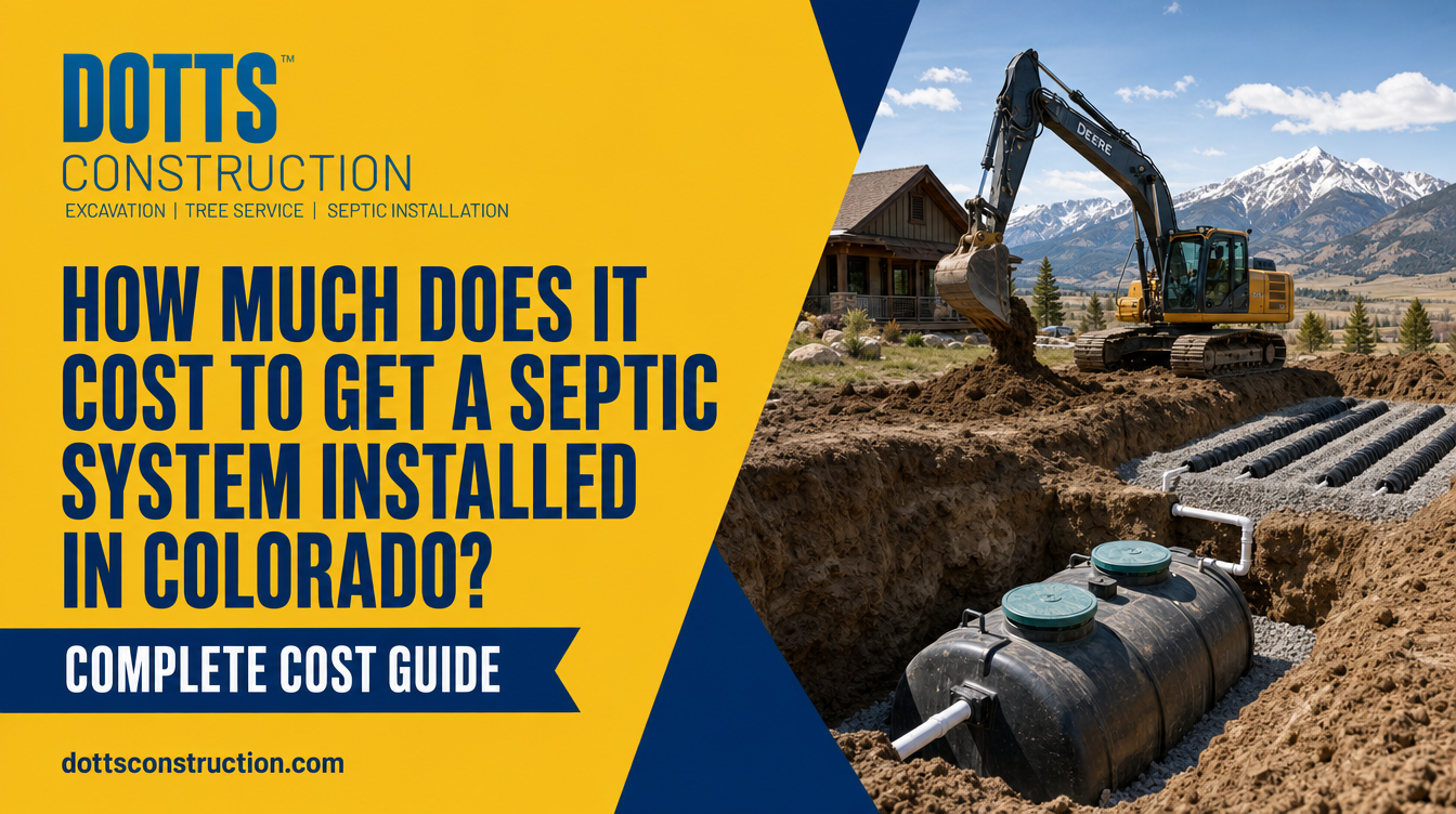 How much does it cost to get a septic system installed in Colorado - Dotts Construction complete cost guide