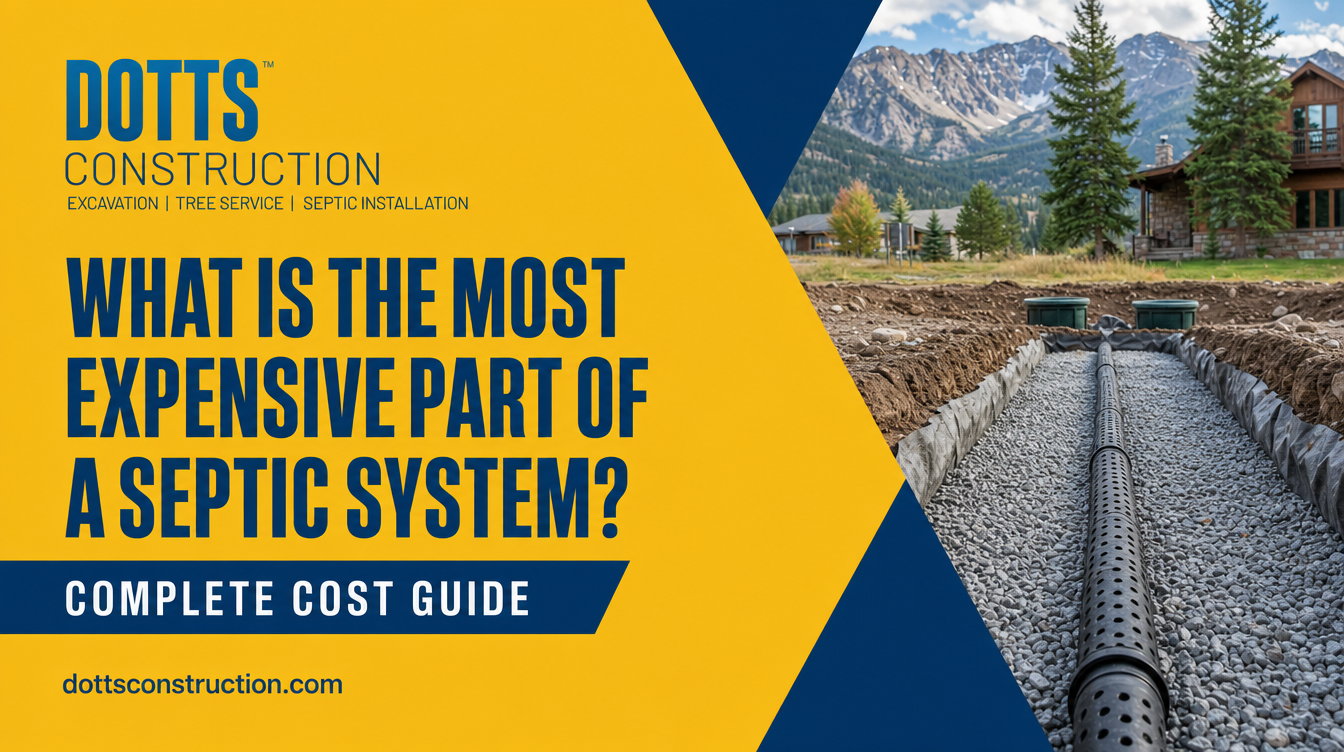 Most expensive part of a septic system - Dotts Construction