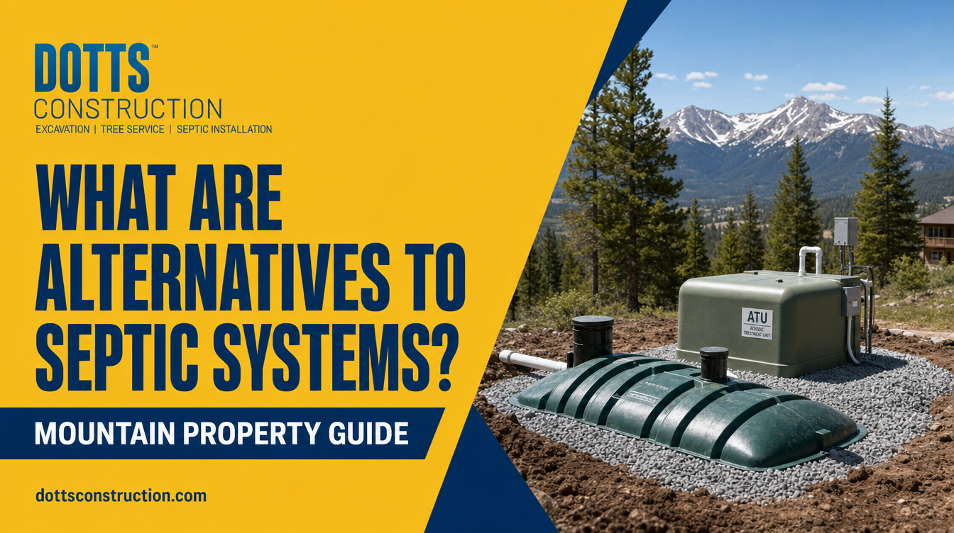 Alternatives to septic systems for mountain properties - Dotts Construction