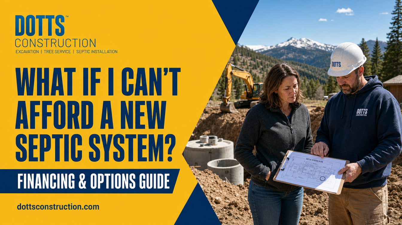 Financing options if you can't afford a new septic system - Dotts Construction