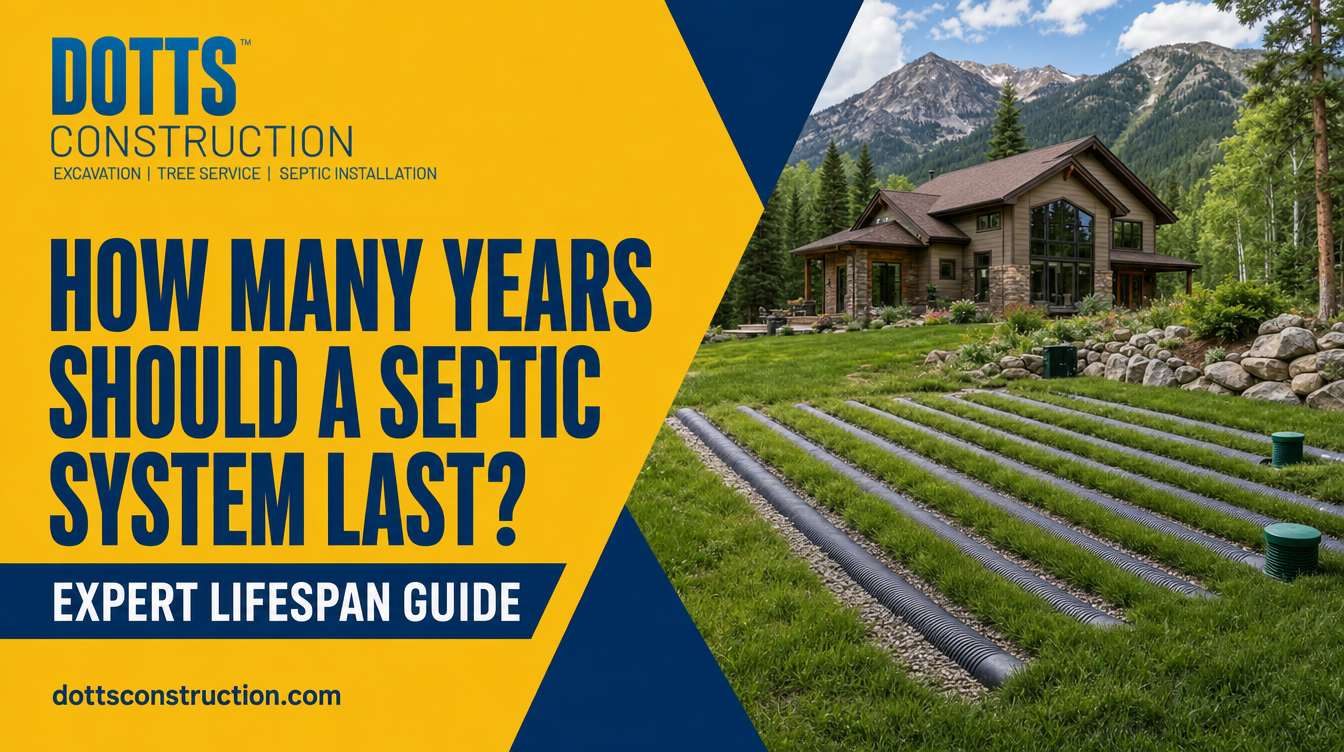 How many years should a septic system last - Dotts Construction